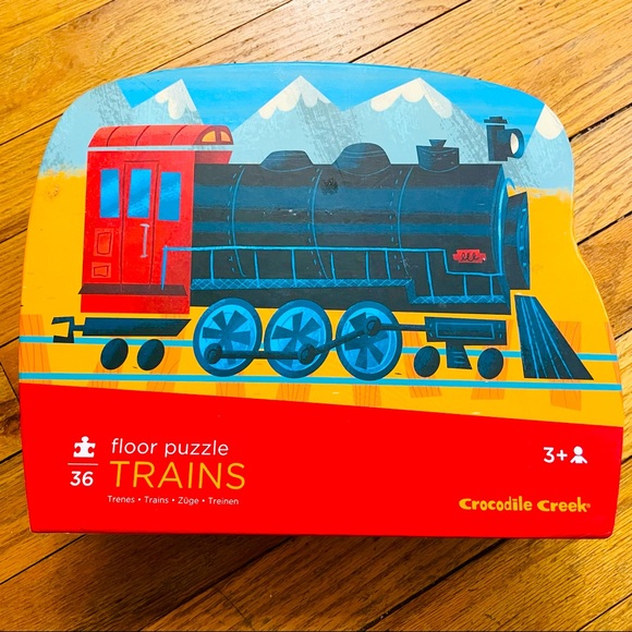 🎉2X HP🎉Trains Floor Puzzle - 20” x 27” 36 Pieces - Picture 2 of 13